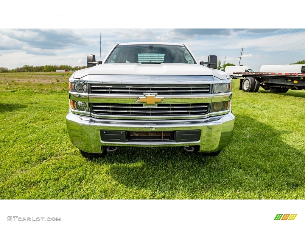 2018 Silverado 3500HD Work Truck Double Cab 4x4 - Summit White / Dark Ash/Jet Black photo #9