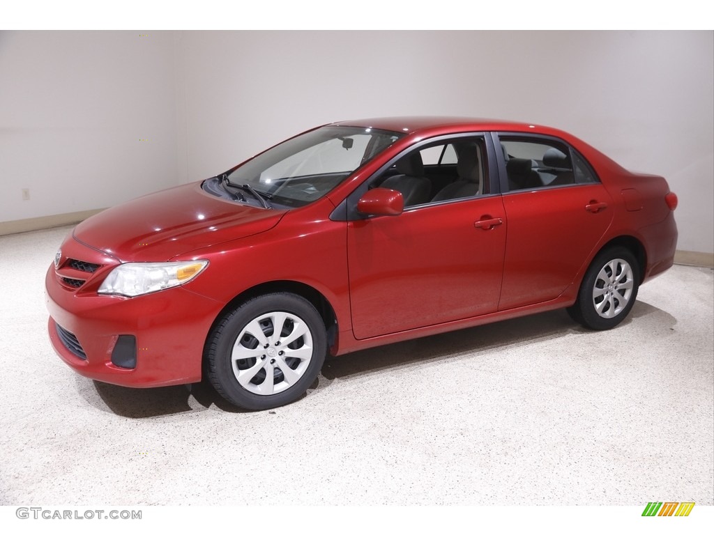 2012 Corolla LE - Barcelona Red Metallic / Ash photo #3