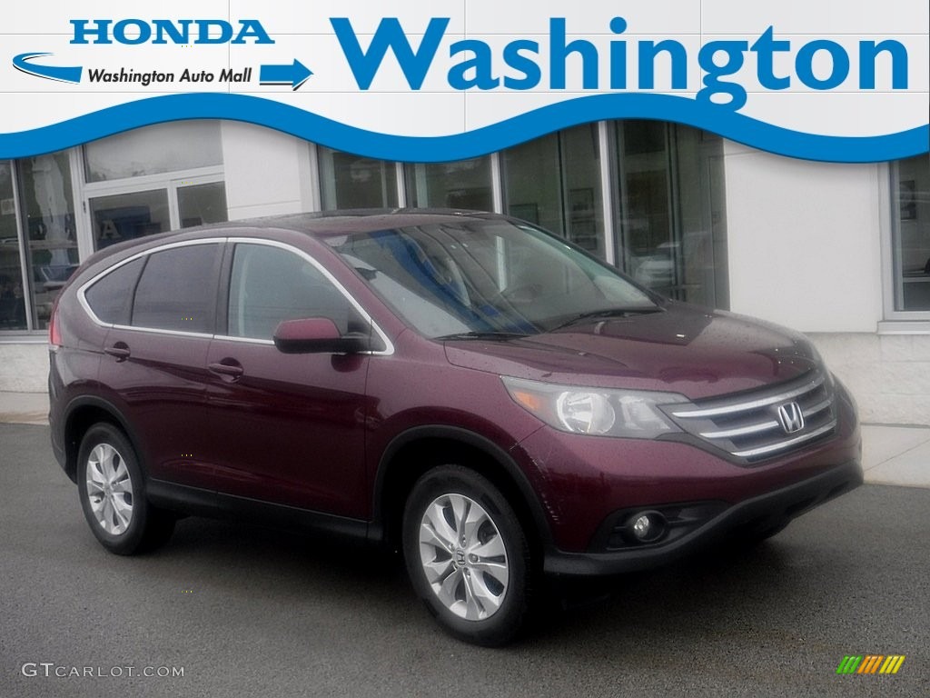 2014 CR-V EX AWD - Basque Red Pearl II / Gray photo #1