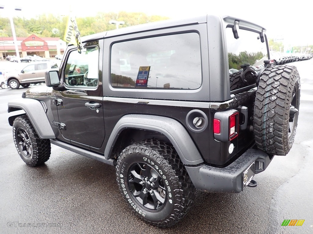 2021 Wrangler Willys 4x4 - Black / Black photo #3