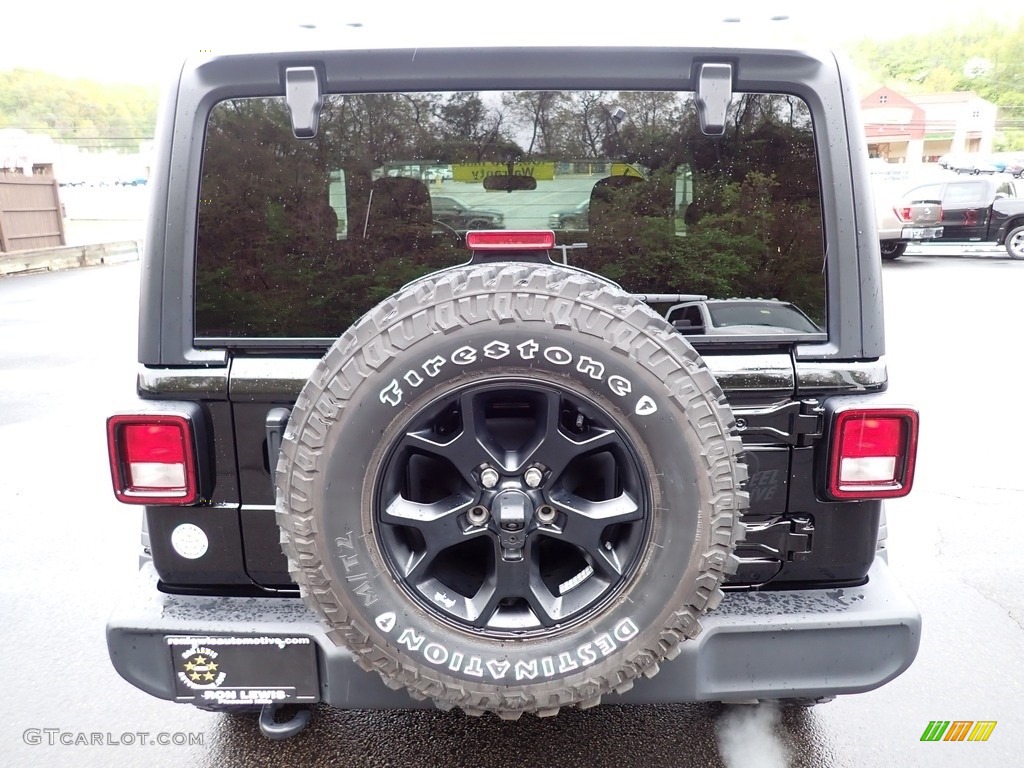 2021 Wrangler Willys 4x4 - Black / Black photo #4