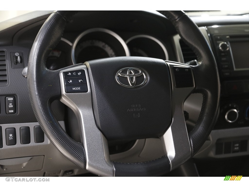 2013 Toyota Tacoma V6 Prerunner Access Cab Graphite Steering Wheel Photo #146046456