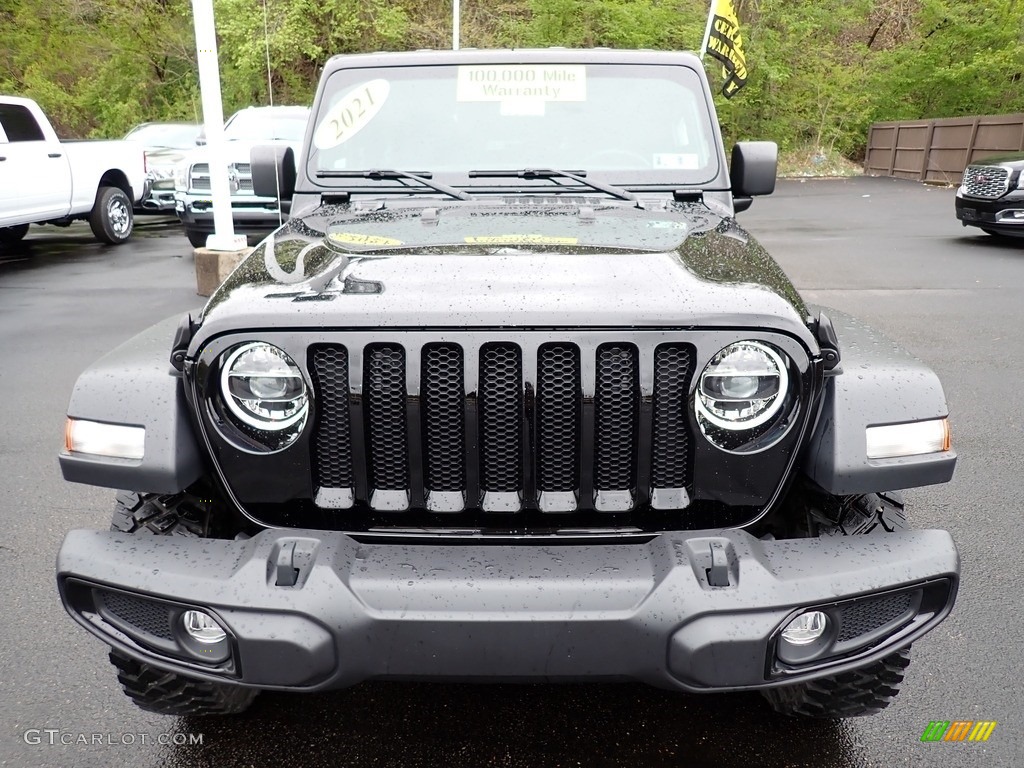 2021 Wrangler Willys 4x4 - Black / Black photo #9
