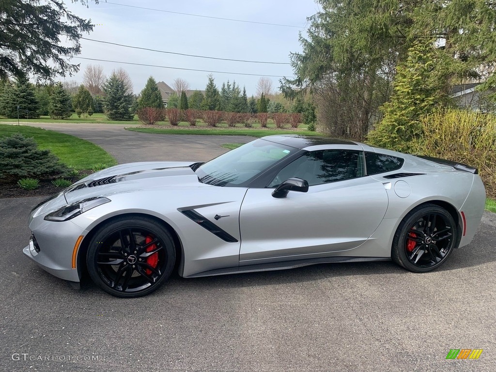 2014 Corvette Stingray Coupe Z51 - Blade Silver Metallic / Jet Black photo #1