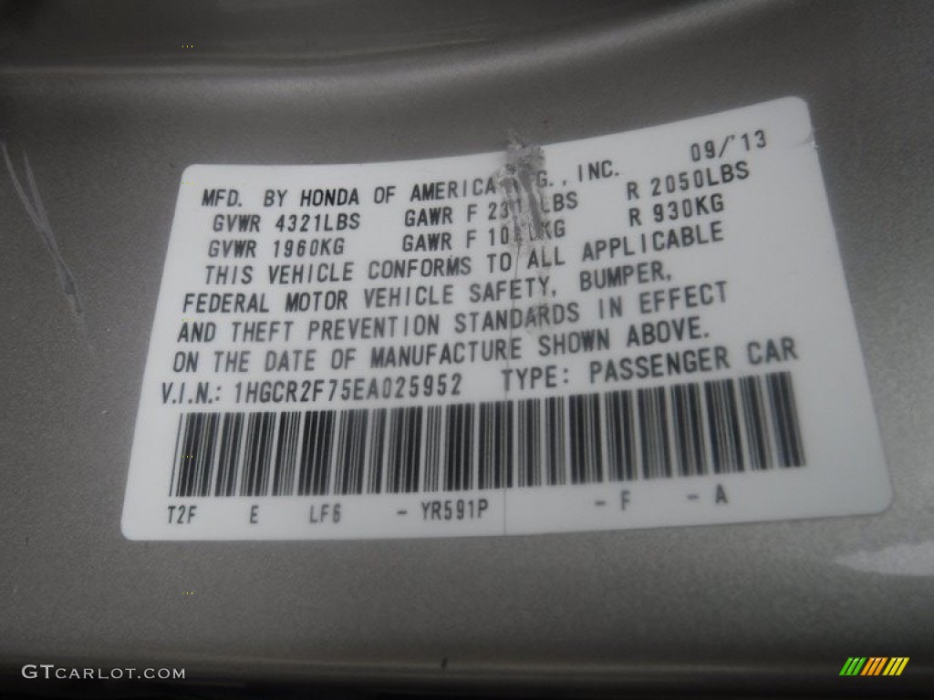 2014 Accord EX Sedan - Champagne Frost Pearl / Ivory photo #29