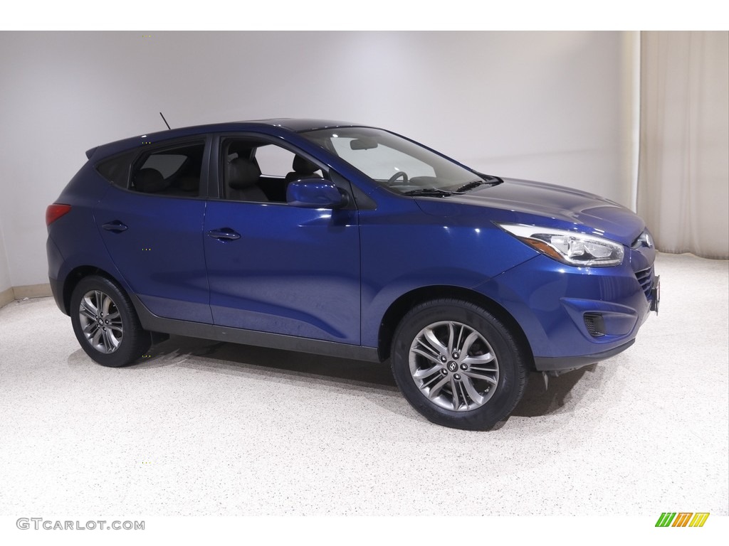 2014 Tucson GLS AWD - Laguna Blue / Beige photo #1