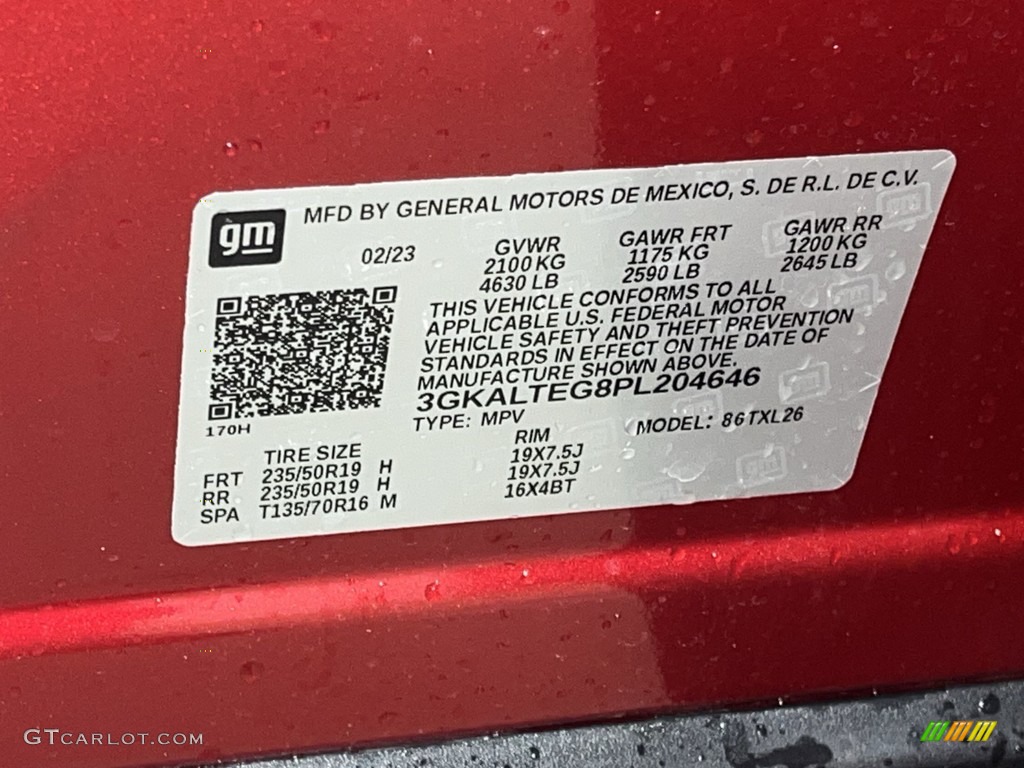 2023 Terrain SLE AWD - Volcanic Red Tintcoat / Jet Black photo #31