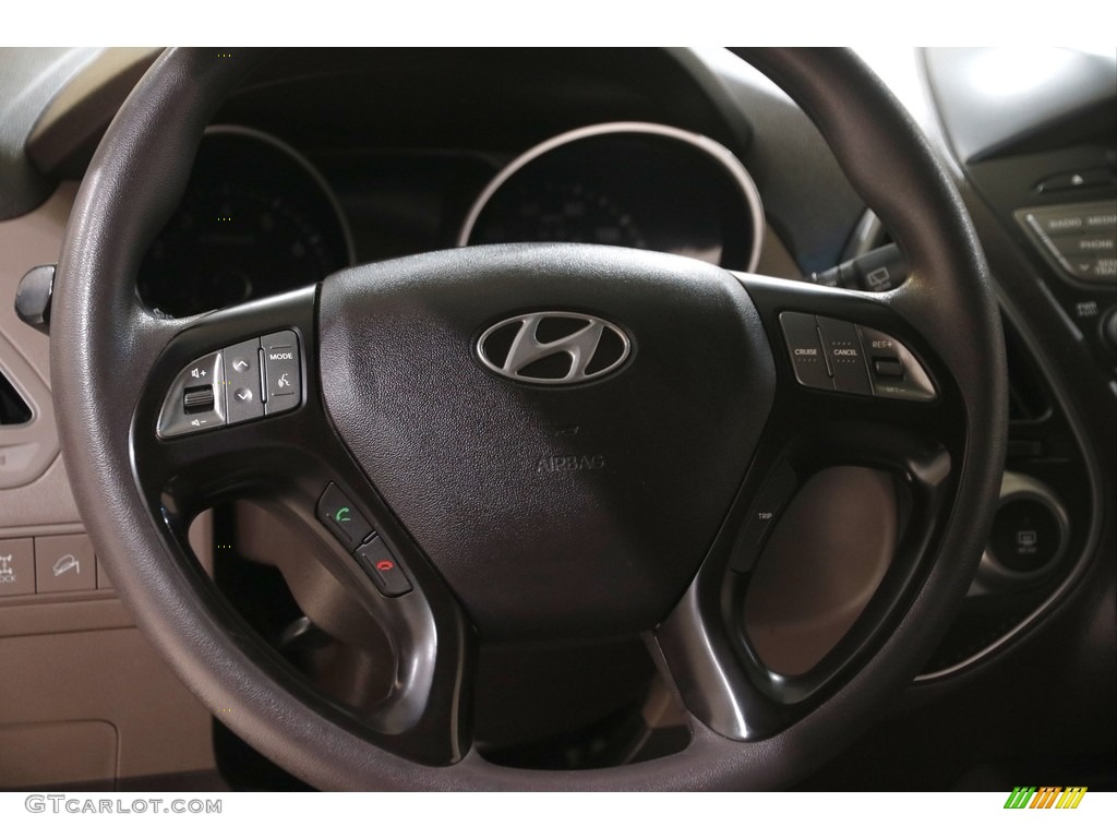 2014 Hyundai Tucson GLS AWD Beige Steering Wheel Photo #146047989