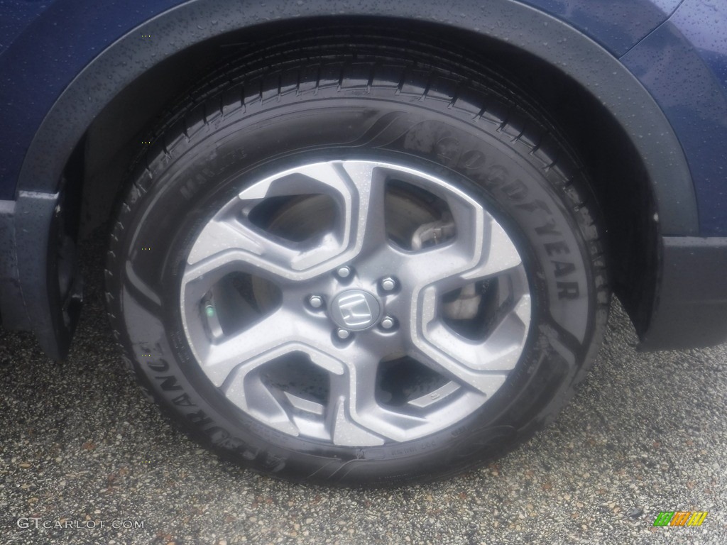 2017 CR-V EX AWD - Obsidian Blue Pearl / Gray photo #4