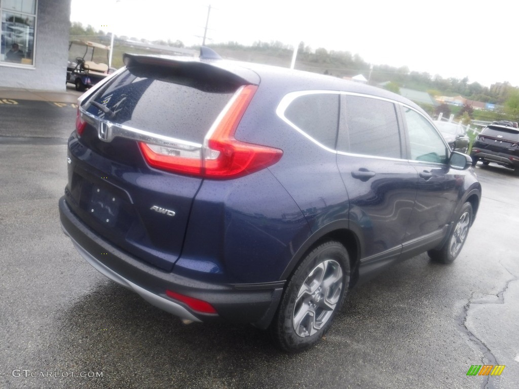 2017 CR-V EX AWD - Obsidian Blue Pearl / Gray photo #10