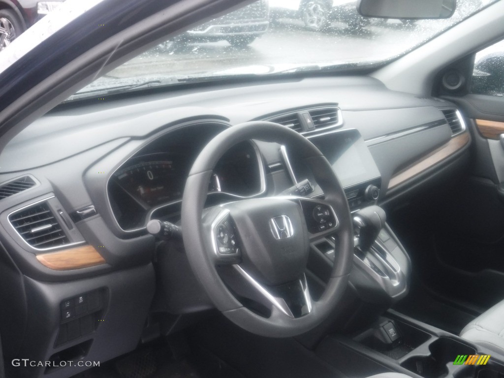 2017 CR-V EX AWD - Obsidian Blue Pearl / Gray photo #13