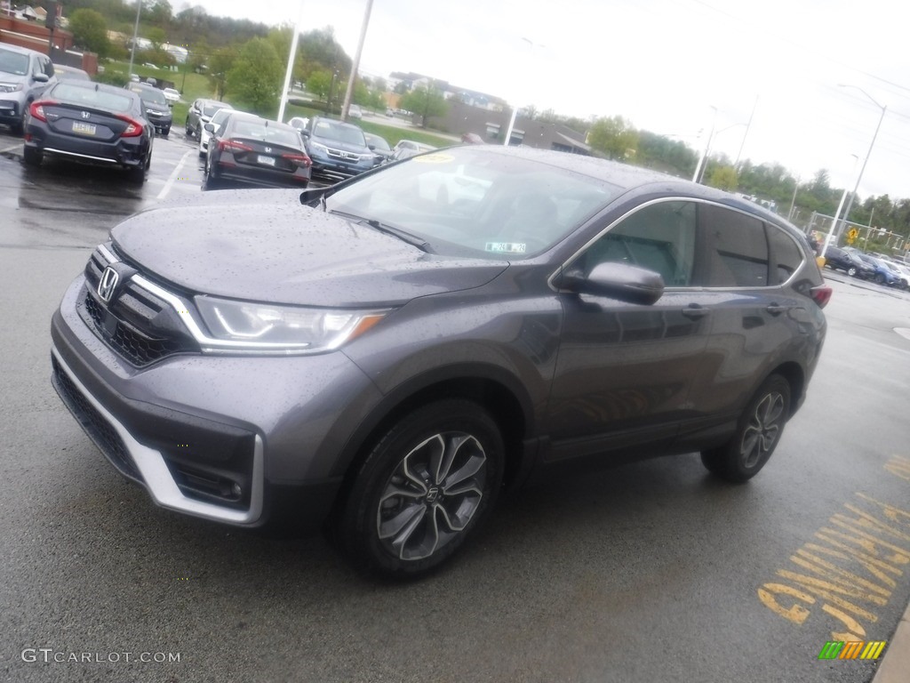 2021 CR-V EX AWD - Modern Steel Metallic / Black photo #6