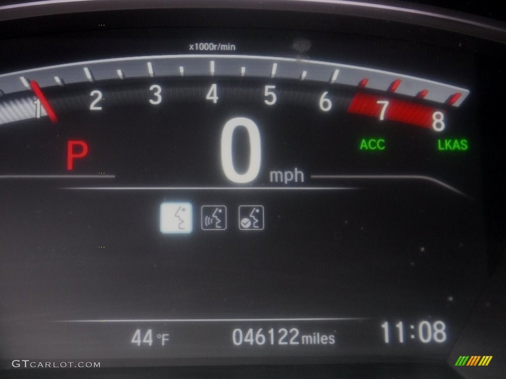 2017 CR-V EX AWD - Obsidian Blue Pearl / Gray photo #35