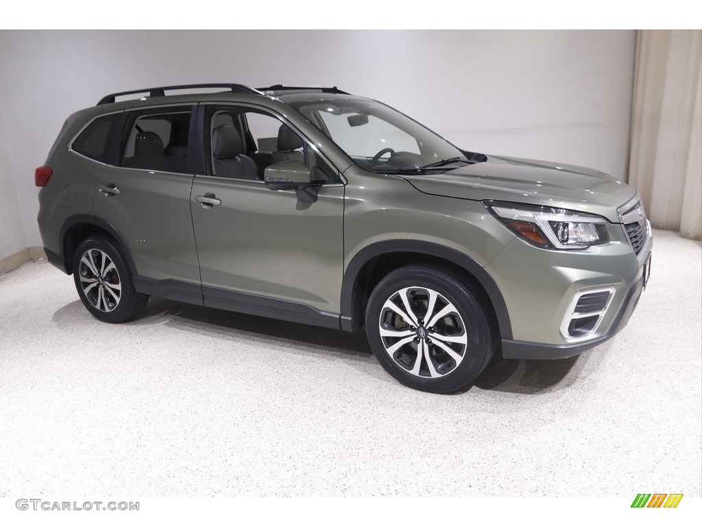 2019 Forester 2.5i Limited - Jasper Green Metallic / Gray photo #1
