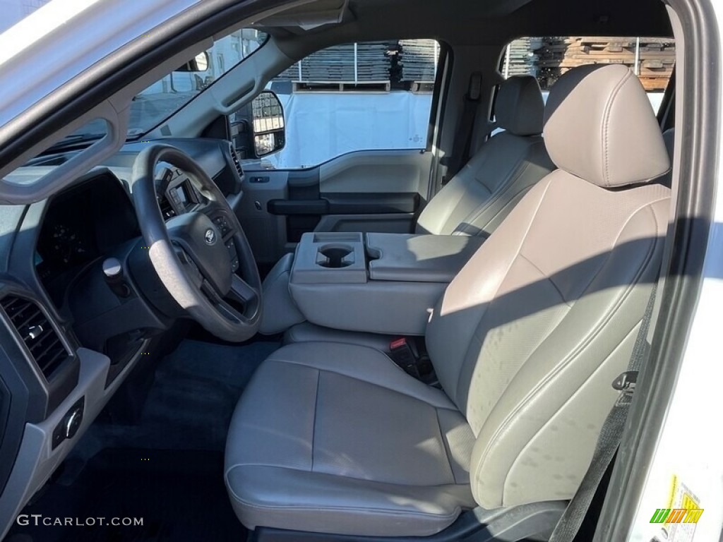 2022 F350 Super Duty XL Crew Cab 4x4 - Oxford White / Medium Earth Gray photo #6