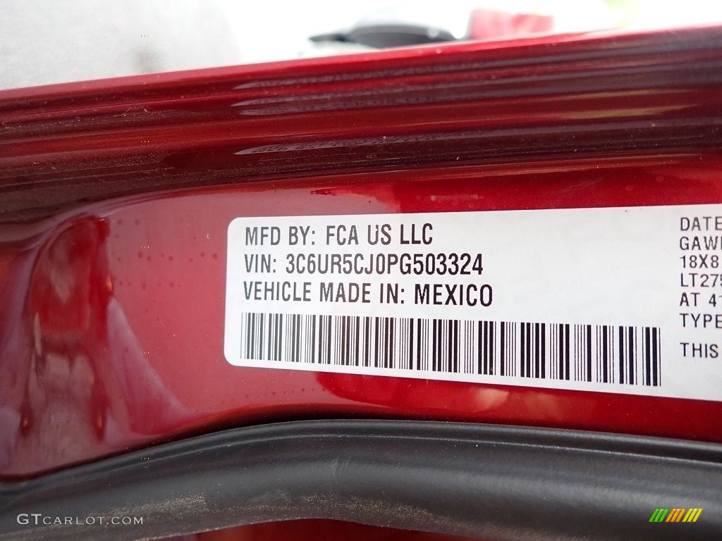 2023 2500 Tradesman Crew Cab 4x4 - Delmonico Red Pearl / Black photo #15