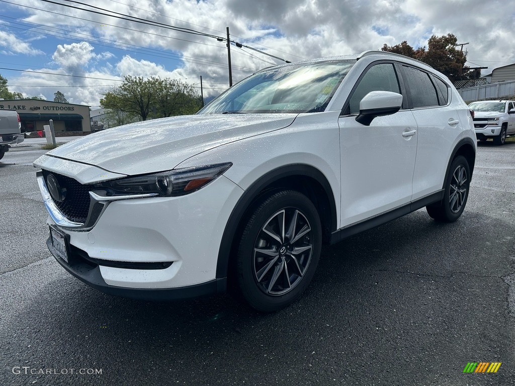 Crystal White Pearl 2017 Mazda CX-5 Grand Touring Exterior Photo #146049848