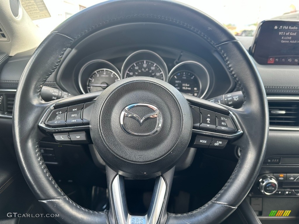 2017 Mazda CX-5 Grand Touring Black Steering Wheel Photo #146049990