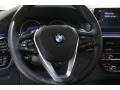 2019 BMW 5 Series Night Blue Interior Steering Wheel Photo