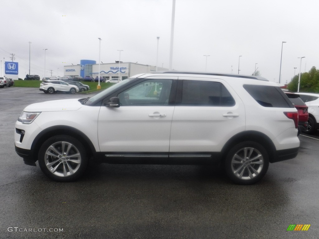 2018 Explorer XLT 4WD - White Platinum / Medium Stone photo #7