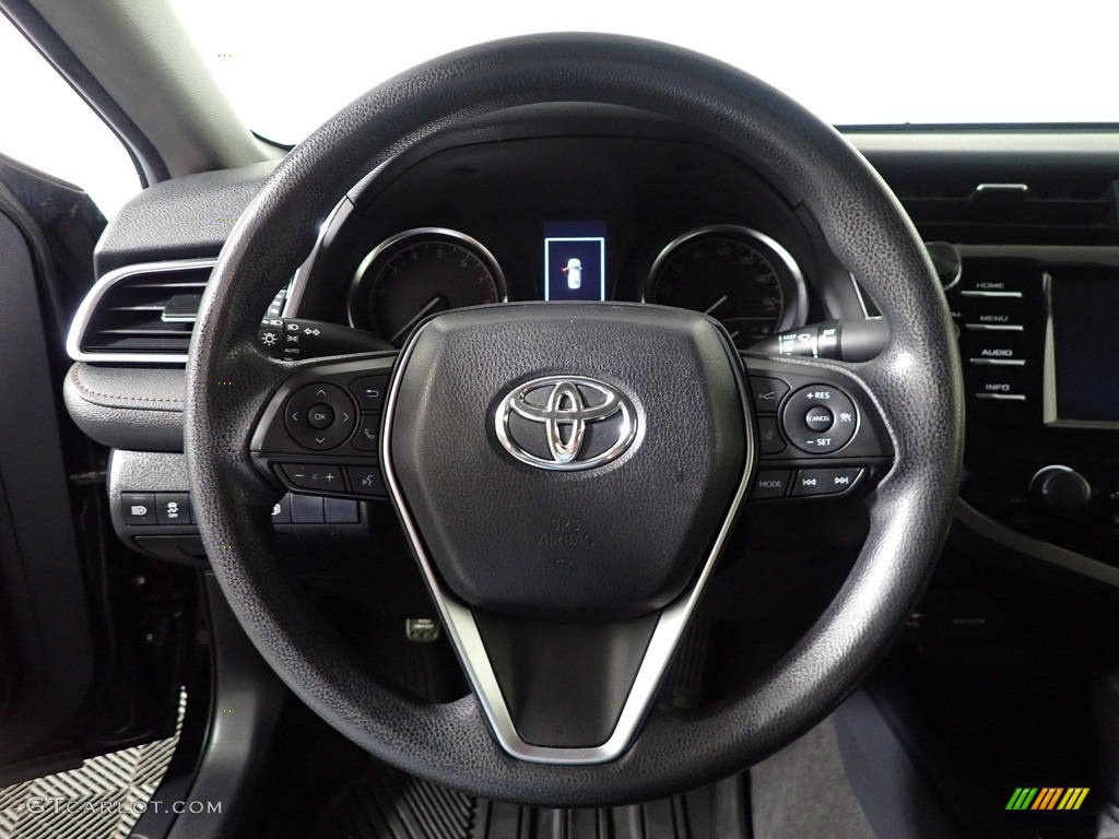 2018 Camry LE - Midnight Black Metallic / Black photo #23
