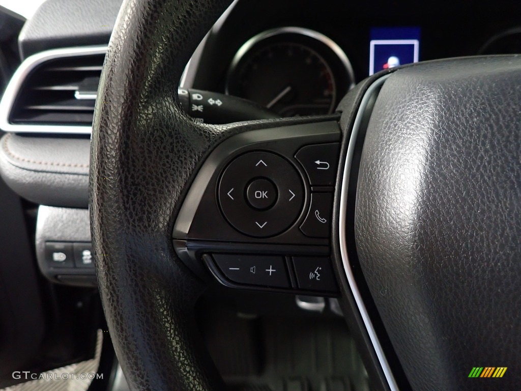 2018 Camry LE - Midnight Black Metallic / Black photo #25