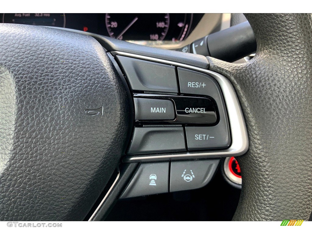 2020 Honda Accord LX Sedan Black Steering Wheel Photo #146055586