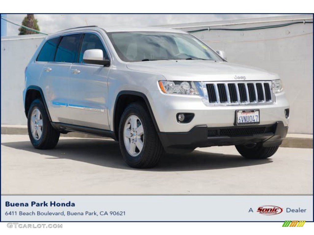 2012 Grand Cherokee Laredo - Bright Silver Metallic / Black photo #1