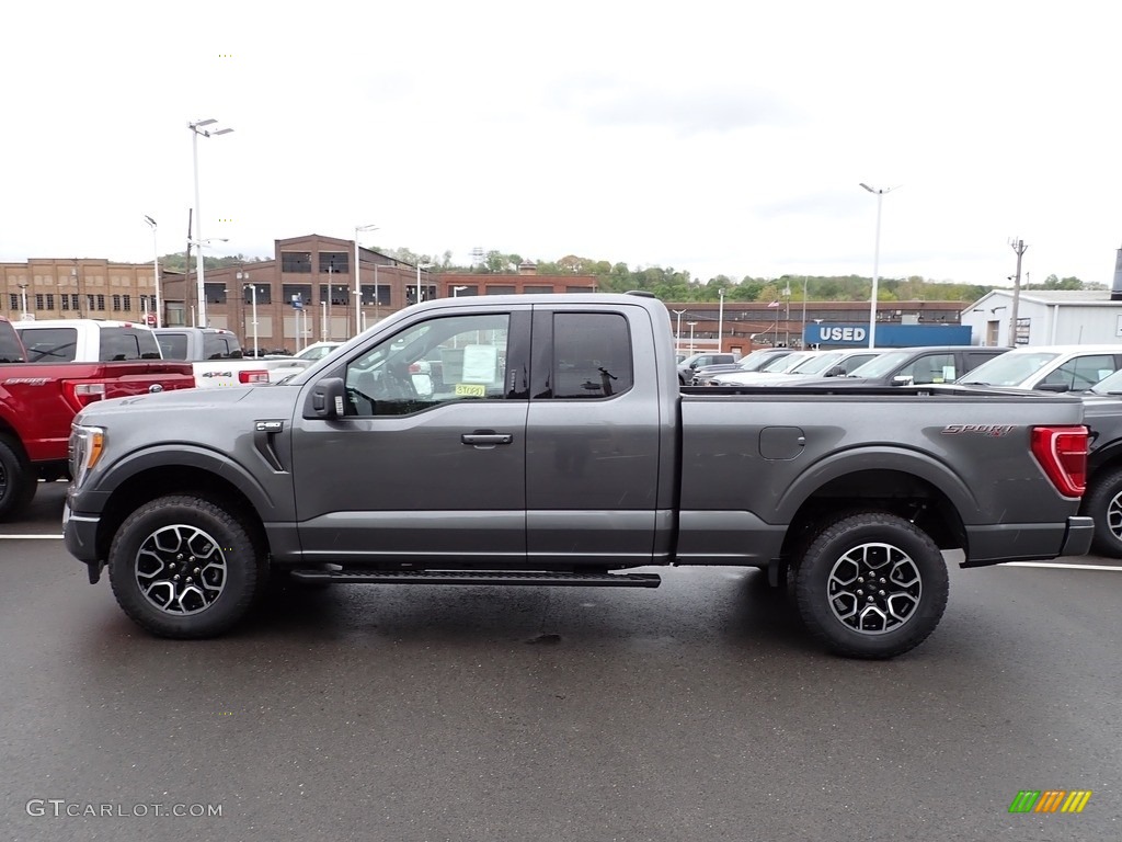 Carbonized Gray Metallic 2023 Ford F150 XLT SuperCab 4x4 Exterior Photo #146056385