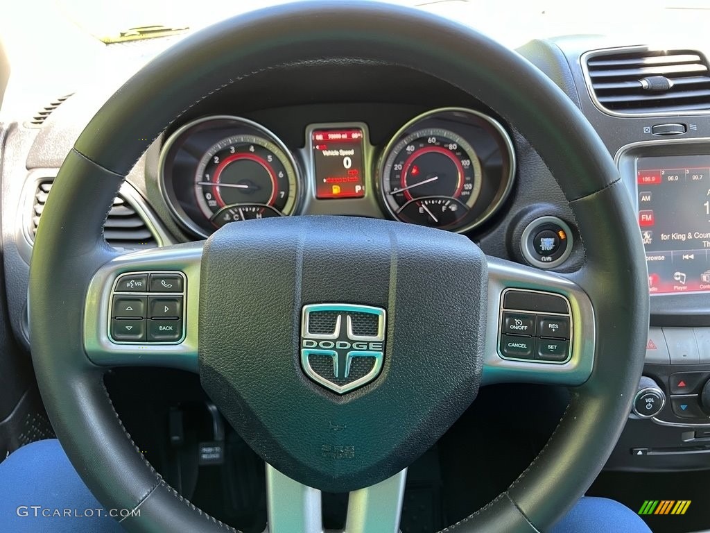 2019 Dodge Journey Crossroad AWD Black Steering Wheel Photo #146057024