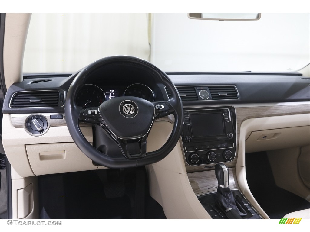 2016 Volkswagen Passat SE Sedan Cornsilk Beige Dashboard Photo #146057043