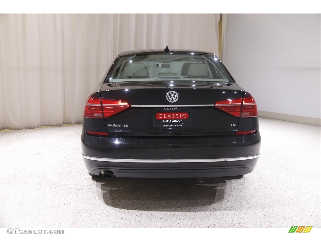 2016 Passat SE Sedan - Black / Cornsilk Beige photo #19