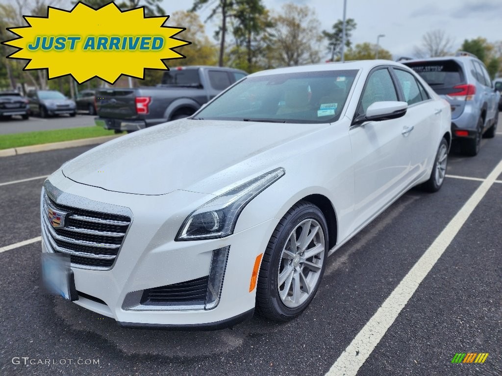 2019 CTS Luxury AWD - Crystal White Tricoat / Very Light Cashmere photo #1
