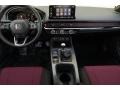 2023 Honda Civic Black/Red Interior Dashboard Photo
