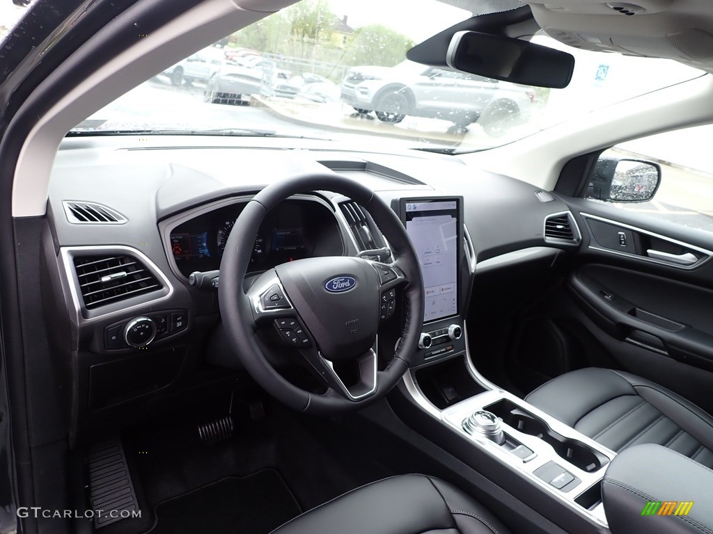 Ebony Interior 2023 Ford Edge SEL AWD Photo #146058764