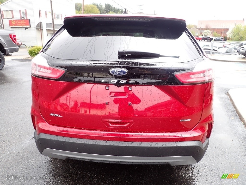 2023 Edge SEL AWD - Rapid Red Metallic / Ebony photo #4