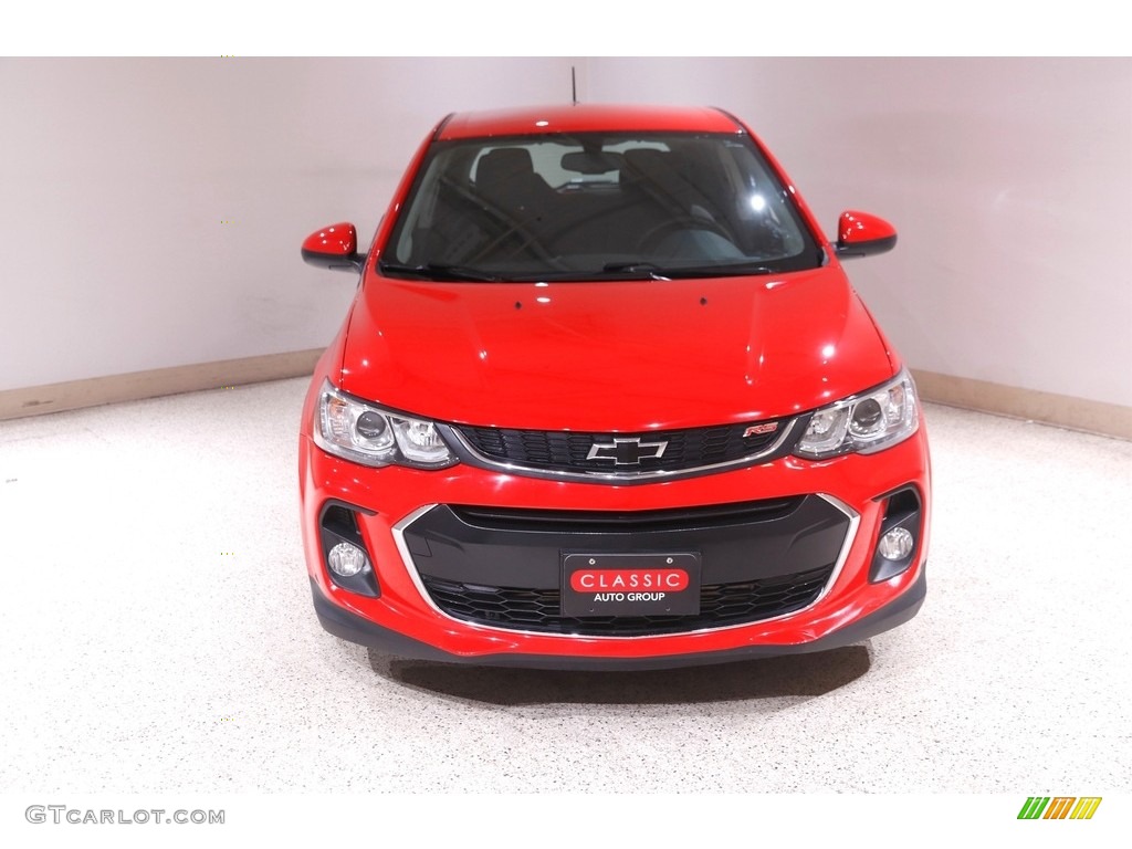 2020 Sonic LT Hatchback - Red Hot / Jet Black photo #2