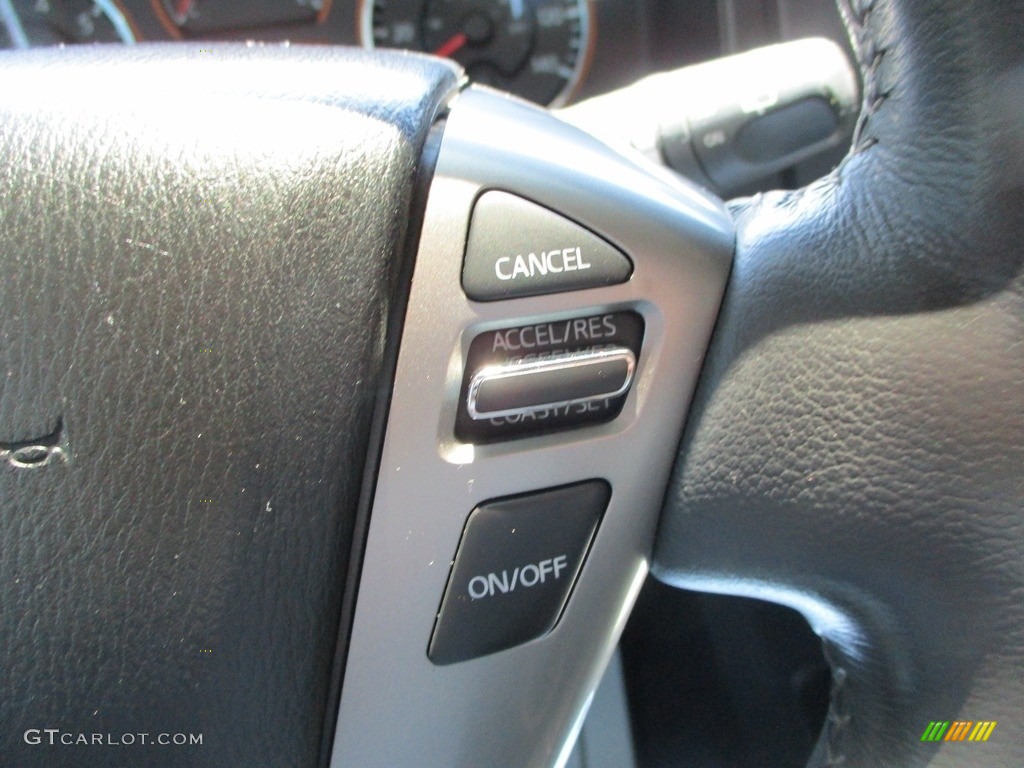 2015 Nissan Armada Platinum 4x4 Charcoal Steering Wheel Photo #146060457