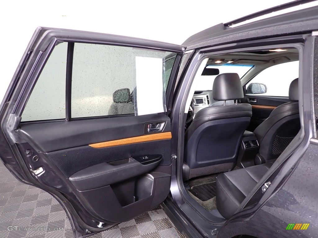 2013 Outback 2.5i Limited - Graphite Gray Metallic / Off Black Leather photo #25