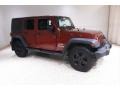 2010 Red Rock Crystal Pearl Jeep Wrangler Unlimited Sport 4x4 #146064106