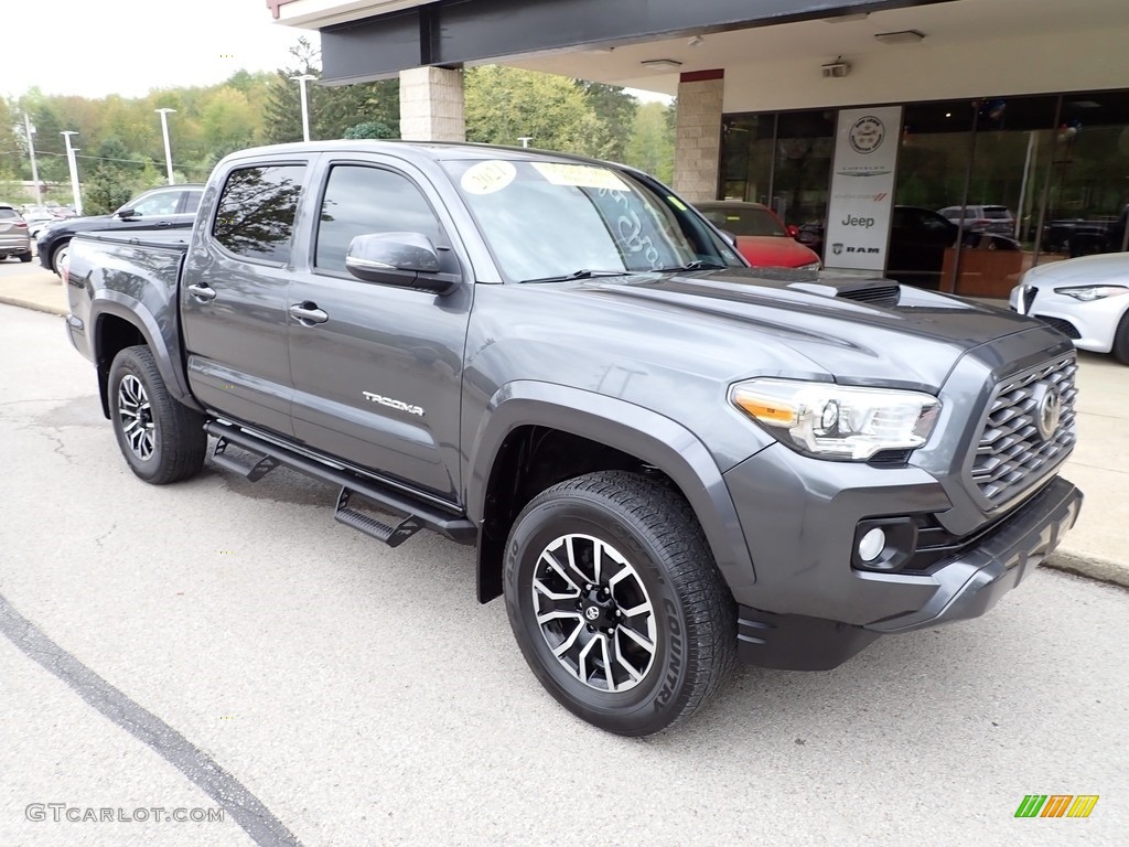 Magnetic Gray Metallic 2021 Toyota Tacoma TRD Sport Double Cab 4x4 Exterior Photo #146064383