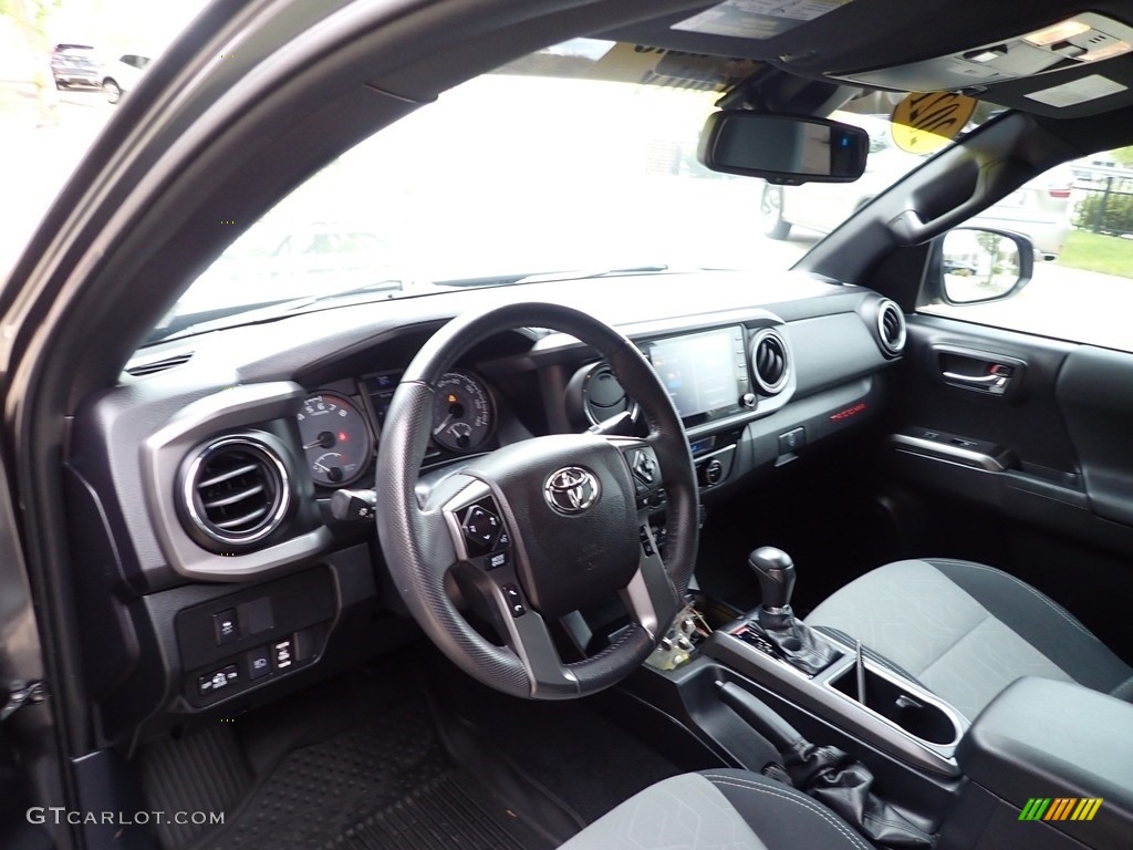 TRD Cement/Black Interior 2021 Toyota Tacoma TRD Sport Double Cab 4x4 Photo #146064431