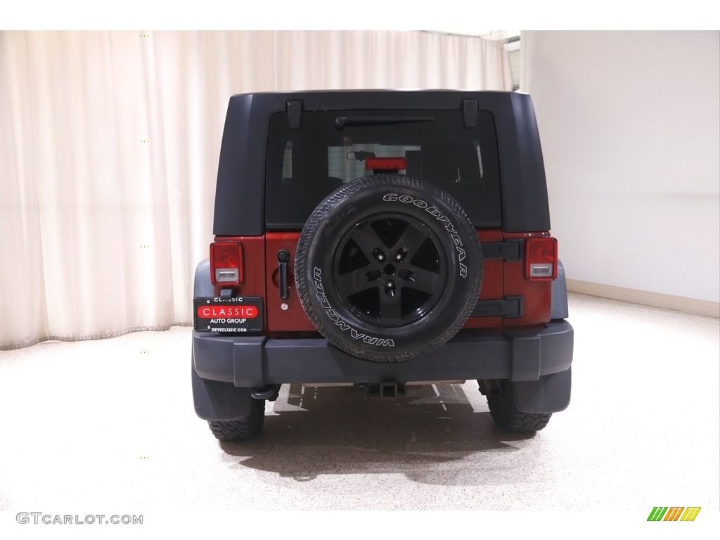 2010 Wrangler Unlimited Sport 4x4 - Red Rock Crystal Pearl / Dark Slate Gray/Medium Slate Gray photo #15