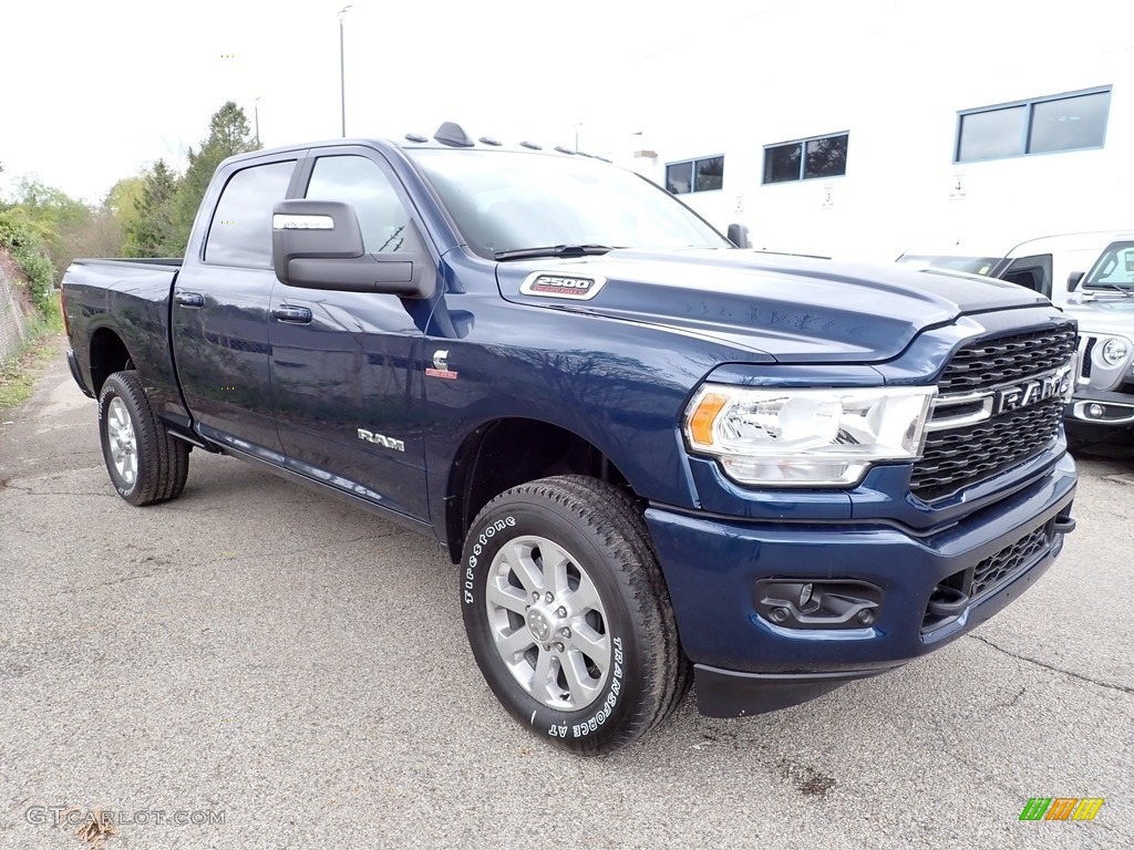 Patriot Blue Pearl 2023 Ram 2500 Big Horn Crew Cab 4x4 Exterior Photo #146064719