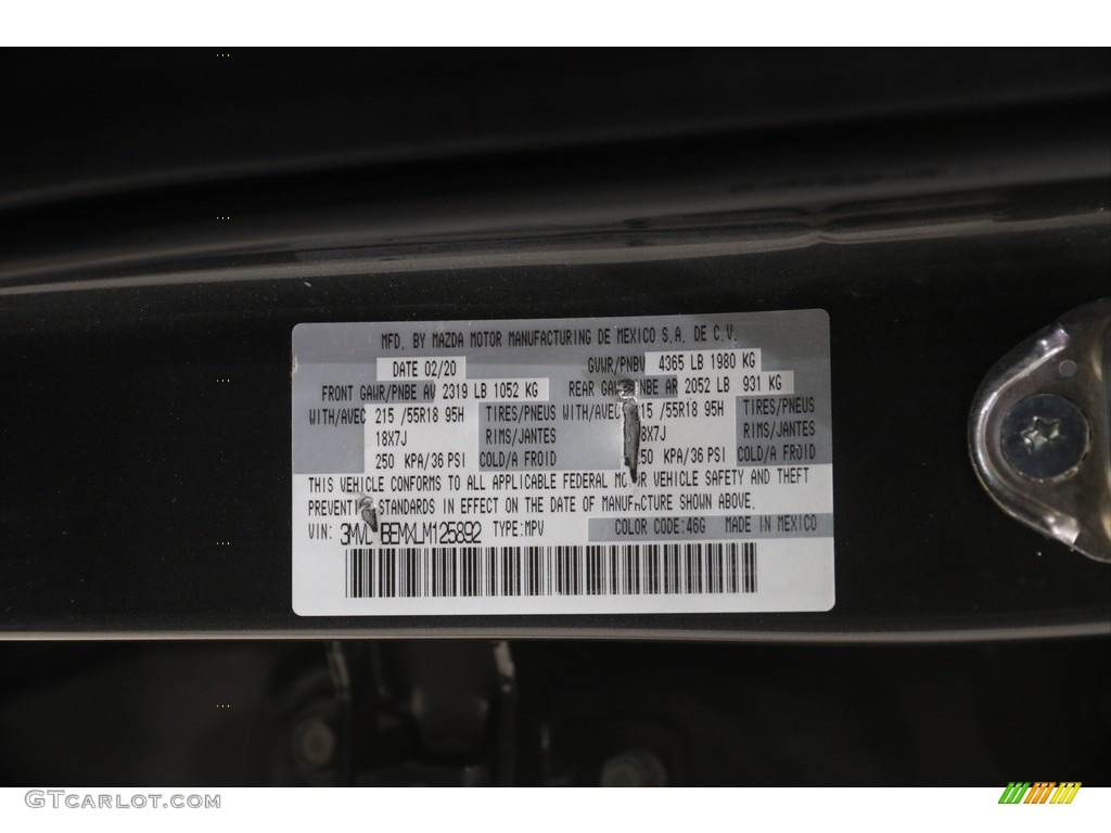 2020 CX-30 Premium AWD - Machine Gray Metallic / Black photo #21