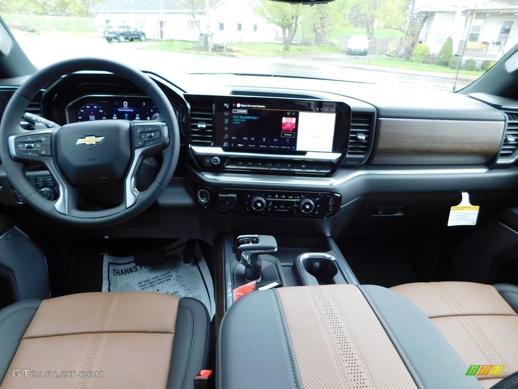 2023 Chevrolet Silverado 1500 High Country Crew Cab 4x4 Jet Black/Umber Dashboard Photo #146066165