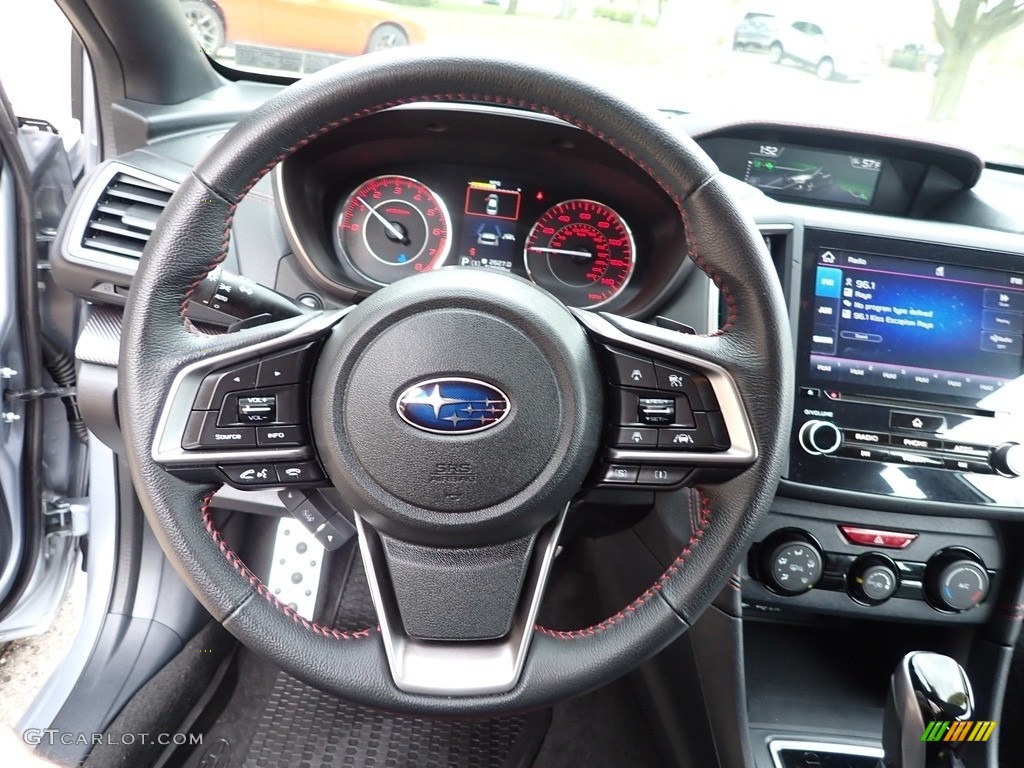 2020 Subaru Impreza Sport 5-Door Black Steering Wheel Photo #146066366