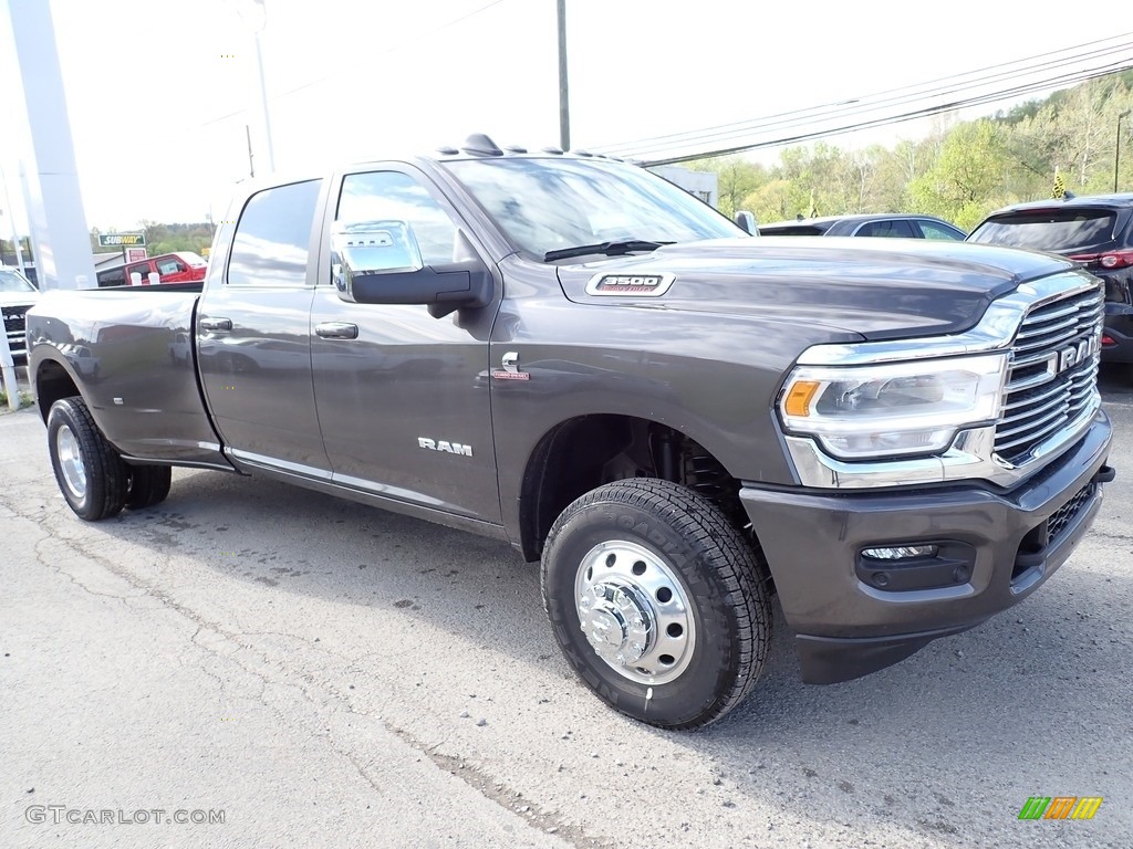 Granite Crystal Metallic 2023 Ram 3500 Laramie Crew Cab 4x4 Exterior Photo #146066990