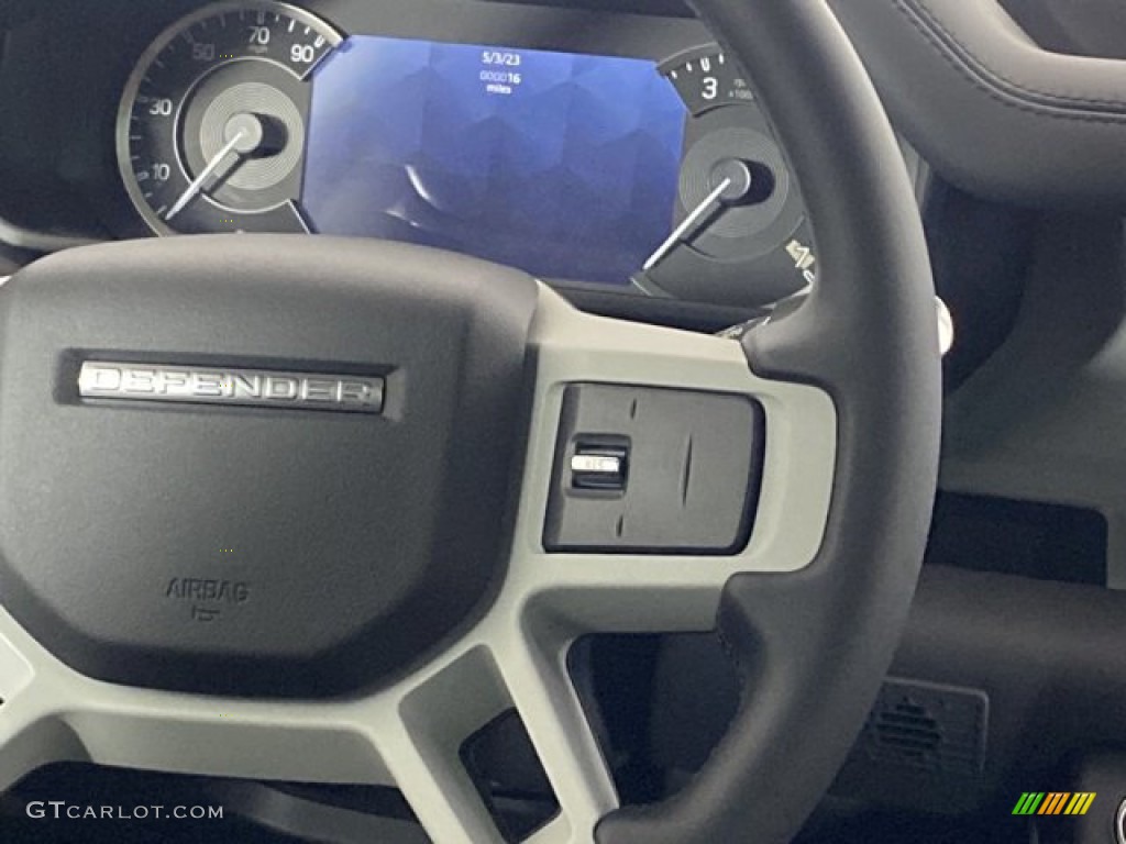 2023 Land Rover Defender 110 SE Ebony Steering Wheel Photo #146067326