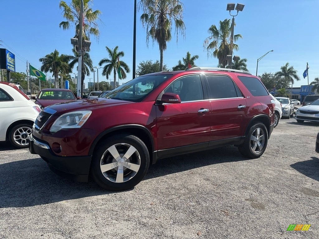 2011 Acadia SLT AWD - Red Jewel Tintcoat / Cashmere photo #4